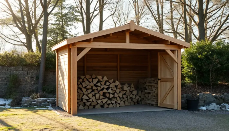 Guide complet sur l'abri bûches 10 stères pour un hiver au chaud