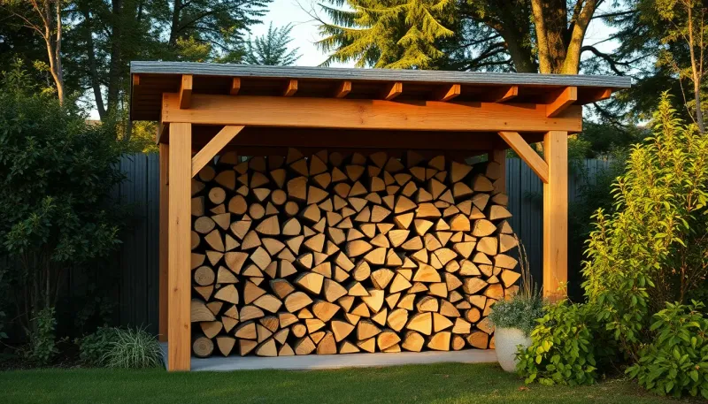 Guide pratique pour concevoir un abri à bois plan efficace
